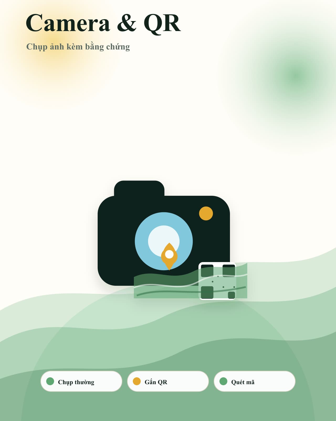 Minh họa camera và QR